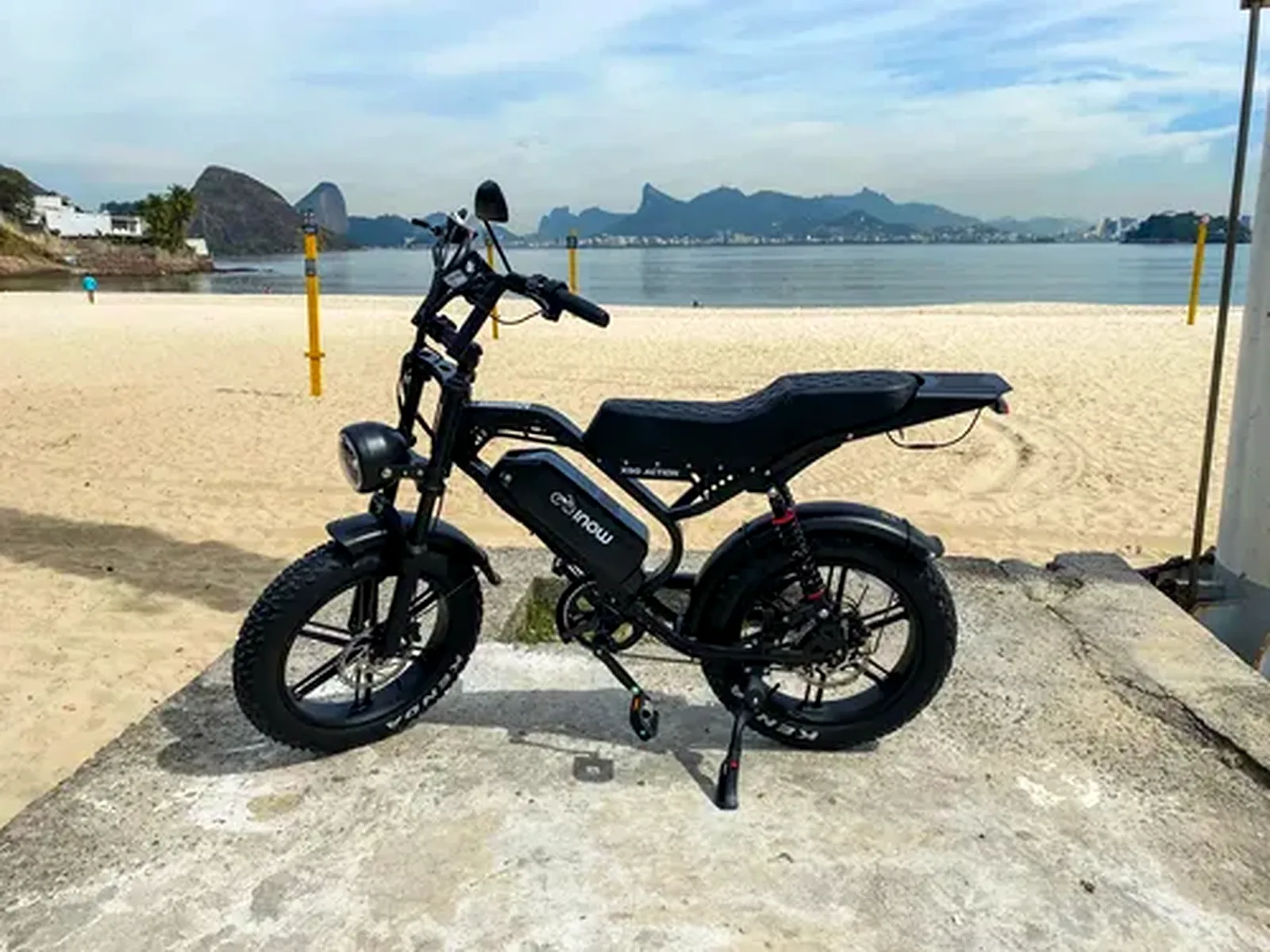 X50 Action Pro na areia da praia